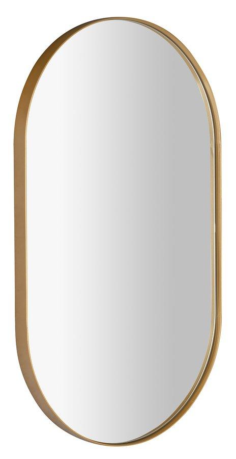 SAPHO PUNO oválné zrcadlo v rámu 50x85cm, zlato mat ORT585
