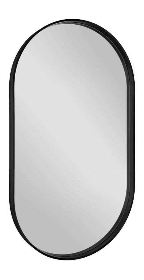 SAPHO AVONA oválné zrcadlo v rámu 40x70cm, černá mat AV400