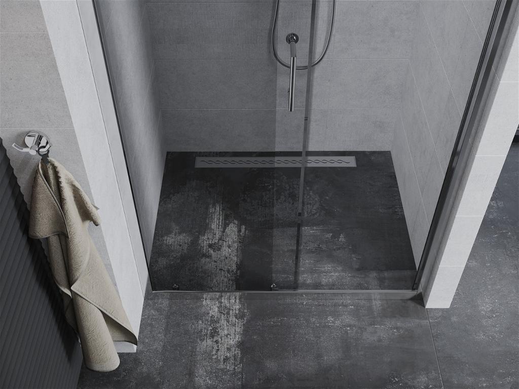 MEXEN - Apia posuvné sprchové dveře 130 cm, transparent, chrom (845-130-000-01-00)