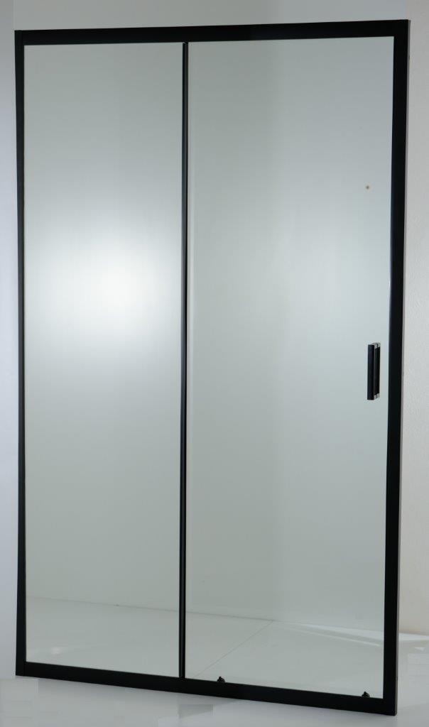 HOPA Sprchové dveře do niky TREOS NEW BLACK BARVA rámu Černá matná, Rozměr A 100 cm, Směr zavírání Univerzální Levé / Pravé, Výplň Čiré bezpečnostní sklo 6 mm OLBTREO100BC