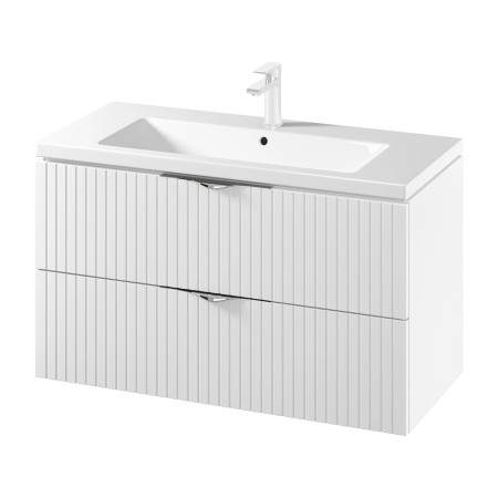 CERSANIT - SET C144 TIRSO 100 B&Iacute;L&Aacute; MAT DSM (skř&iacute;ňka + umyvadlo)  (S801-542)