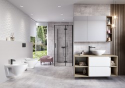 CERSANIT - Umyvadlová baterie vysoká MODUO černá (S951-585), fotografie 2/3