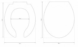CERSANIT - WC KOMPAKTN&Iacute; 868 ETIUDA NEW CLEANON 010 3 /5 TS UNIVERZ&Aacute;LN&Iacute; + SED&Aacute;TKO (K670-013), fotografie 14/7