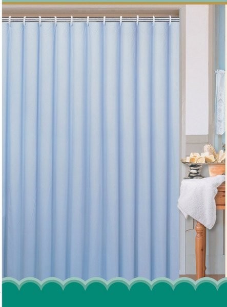 AQUALINE - Sprchový závěs 180x180cm, 100% polyester, modrá (0201103 M)