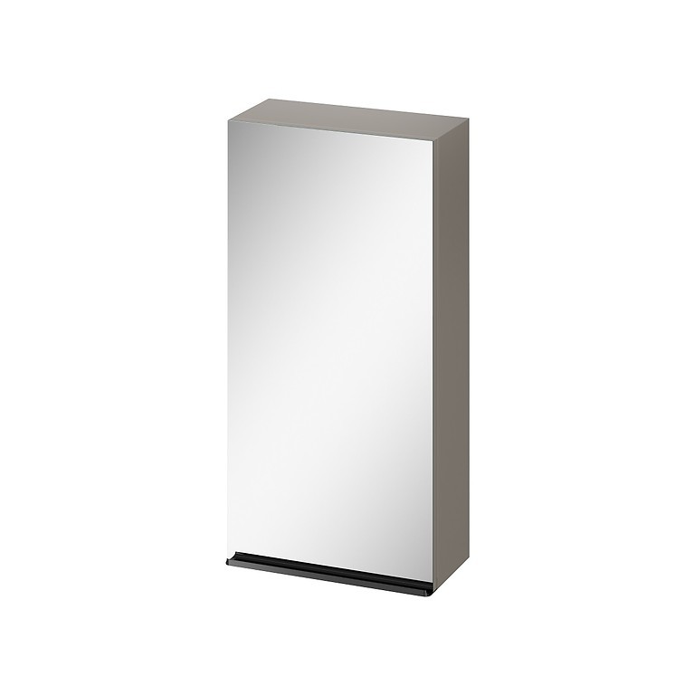 CERSANIT - Zrcadlová skříňka VIRGO 40 šedý dub s černými úchyty (S522-012)