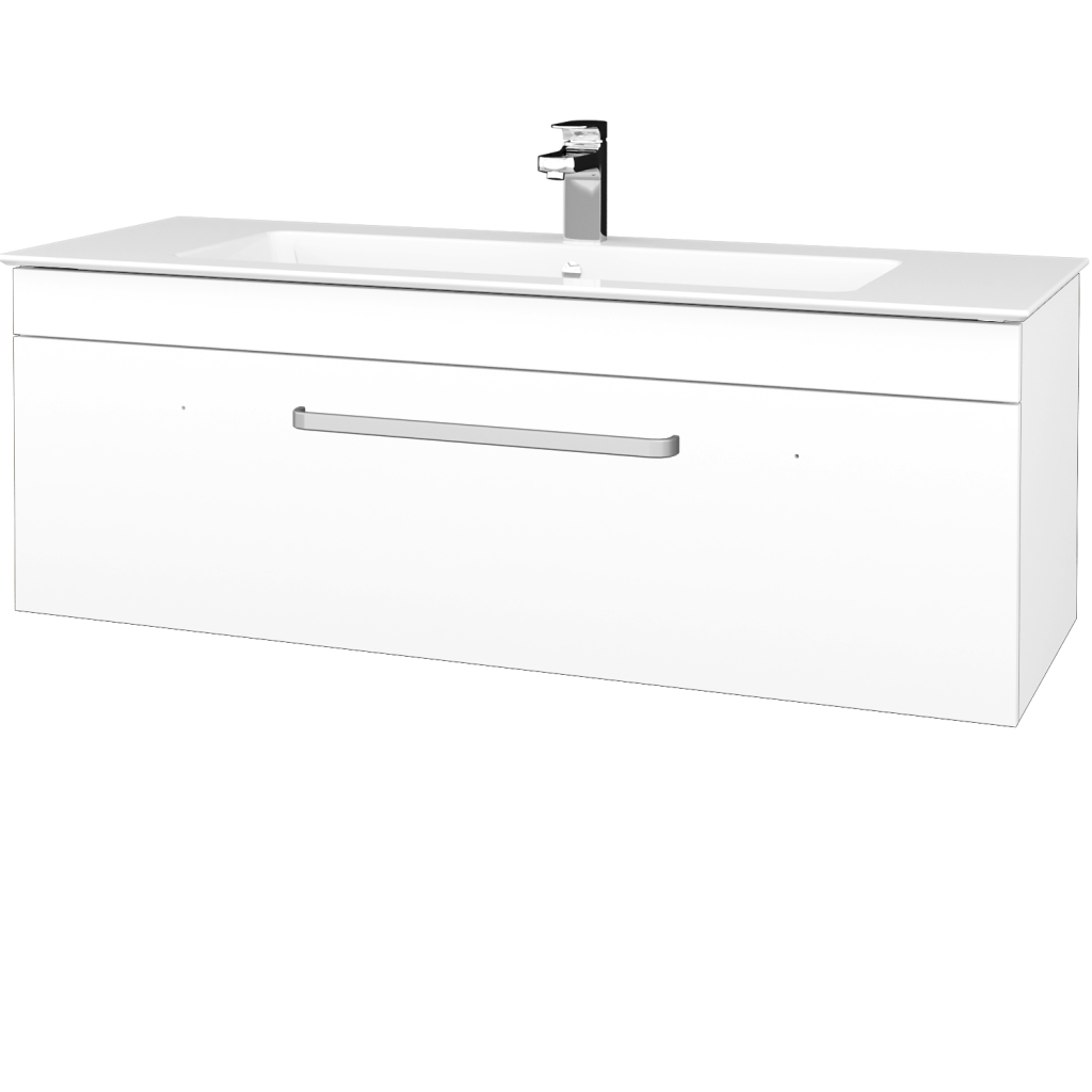 Dřevojas - Koupelnová skříňka ASTON SZZ 120 - M01 Bílá mat / Úchytka T01 / M01 Bílá mat (403867A)
