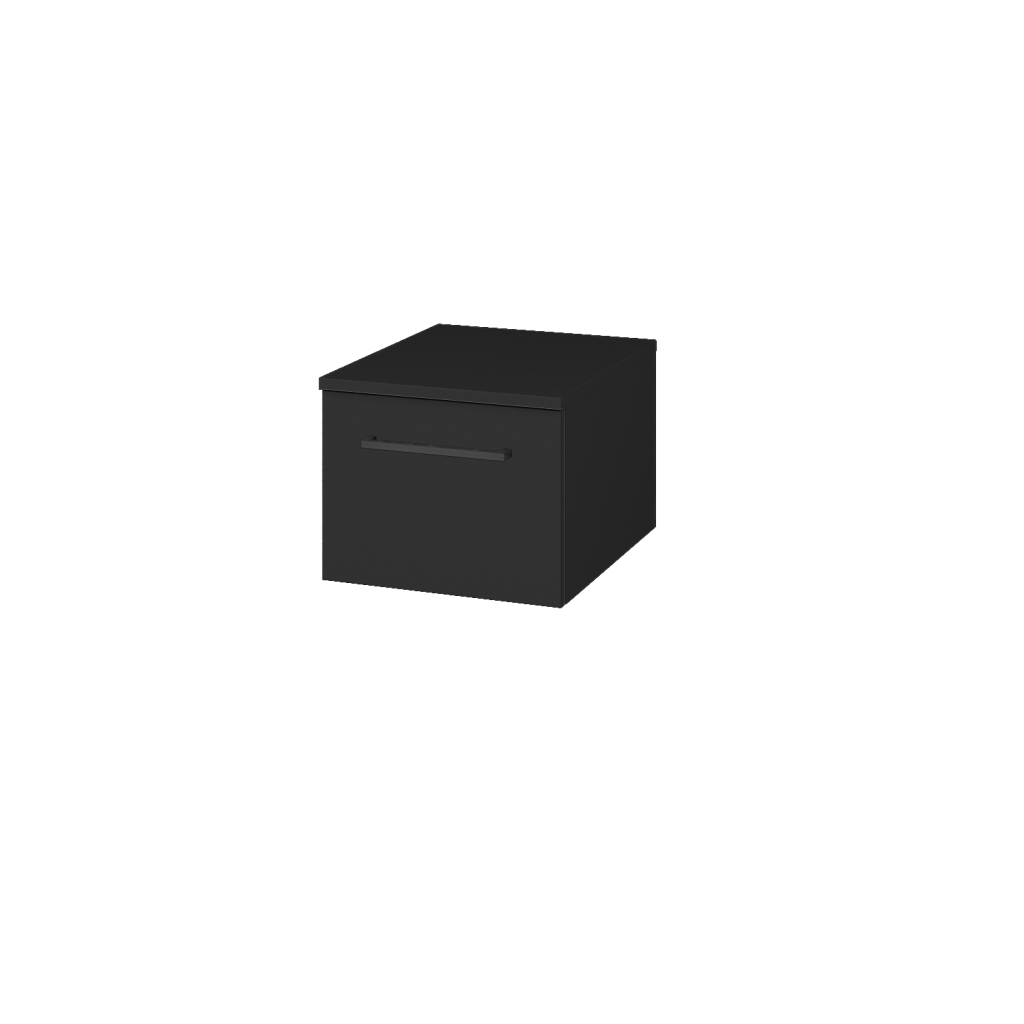 Dřevojas - Nízká skříňka DOS SNZ1 40 - L03 Antracit vysoký lesk / Úchytka T06 / L03 Antracit vysoký lesk (281496H)