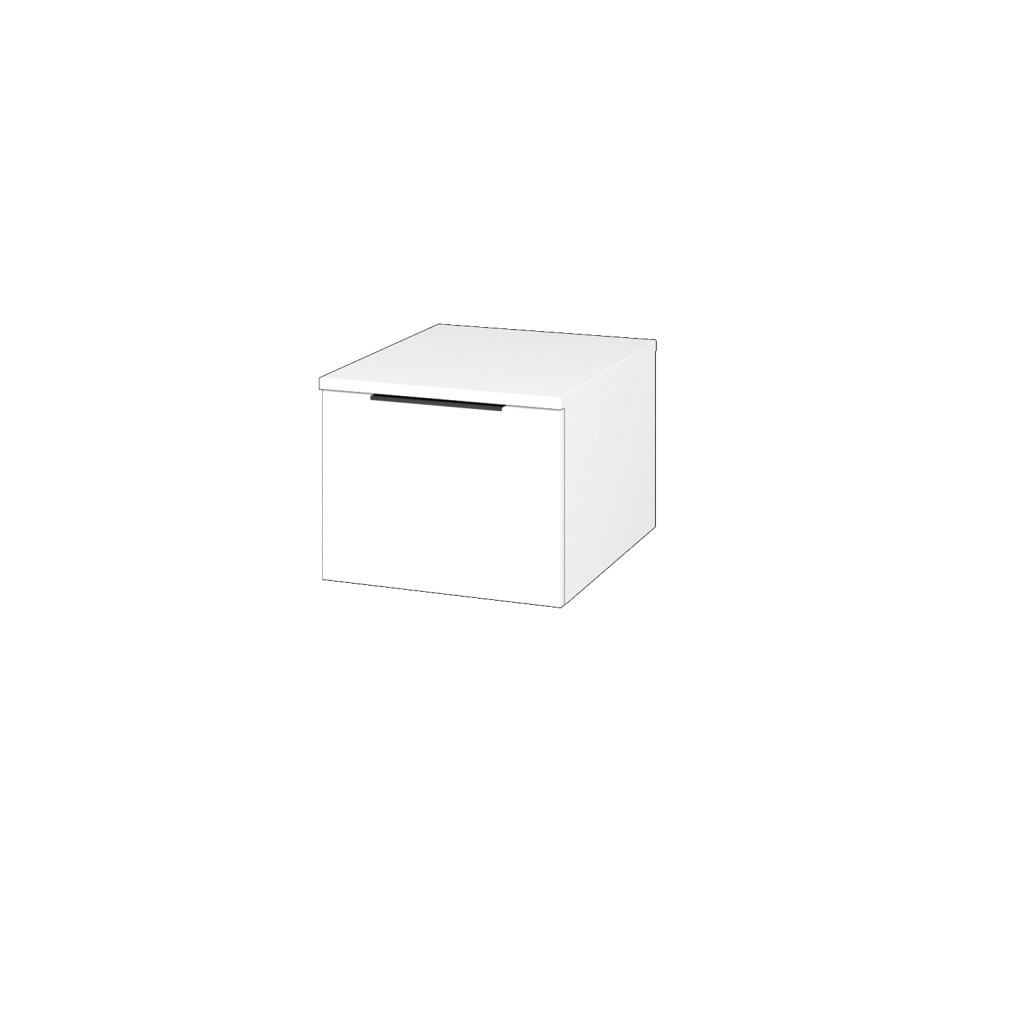 Dřevojas - Nízká skříňka DOS SNZ1 40 - N01 Bílá lesk / Úchytka T07 / M01 Bílá mat (281663I)