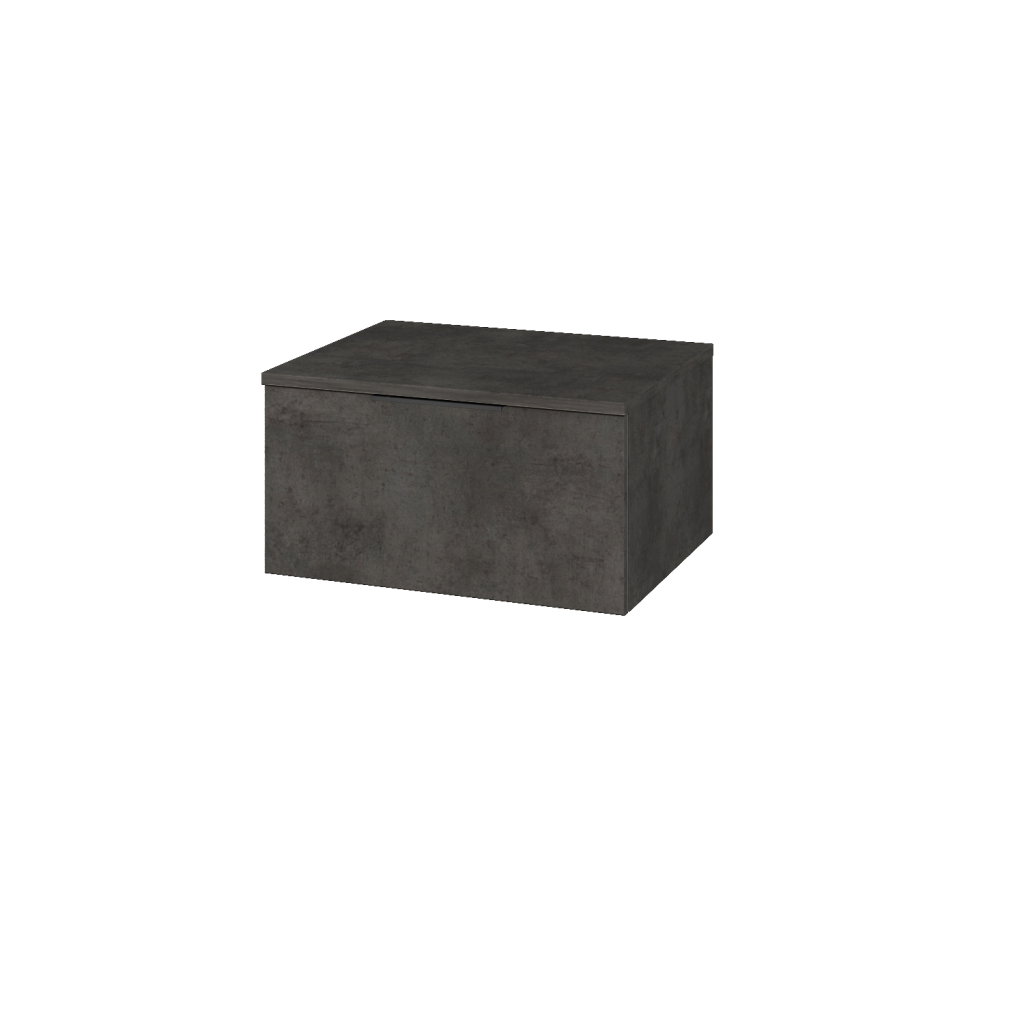 Dřevojas - Nízká skříňka DOS SNZ1 60 - D16  Beton tmavý / Úchytka T07 / D16 Beton tmavý (280970I)