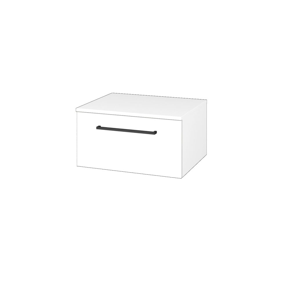 Dřevojas - Nízká skříňka DOS SNZ1 60 - M01 Bílá mat / Úchytka T06 / M01 Bílá mat (280994H)