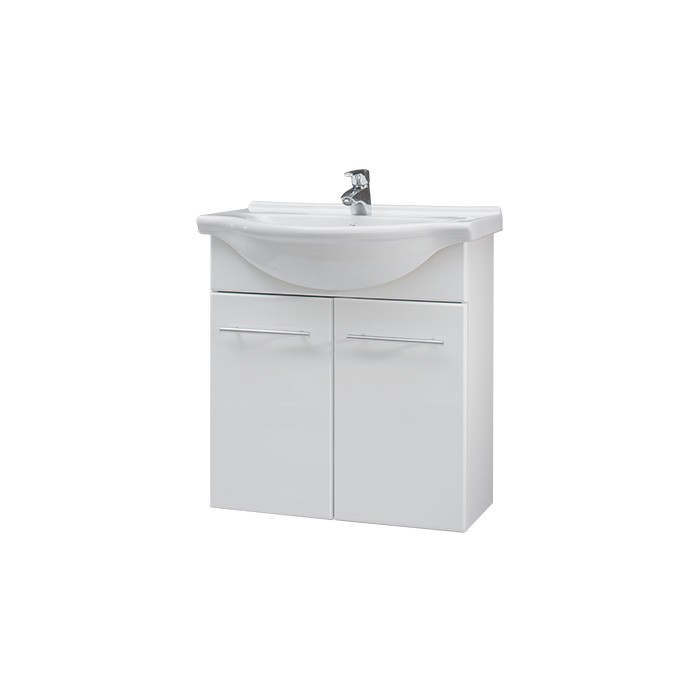 Koupelnová skříňka závěsná s keramickým umyvadlem Remus 65 ZV | A-Interiéry (remus 65zv)