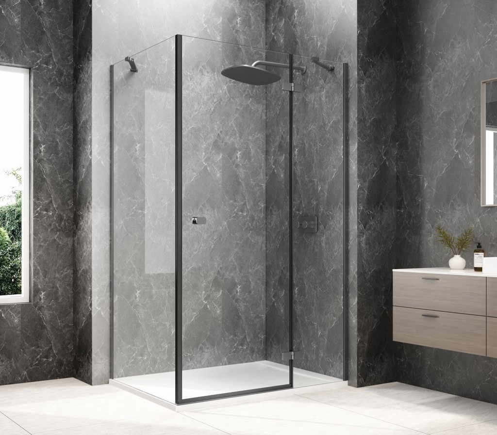 POLYSAN GLOBE GUN METAL obdélníkový sprchový kout 1000x900, čiré sklo, pravé GB1010-3315RGM