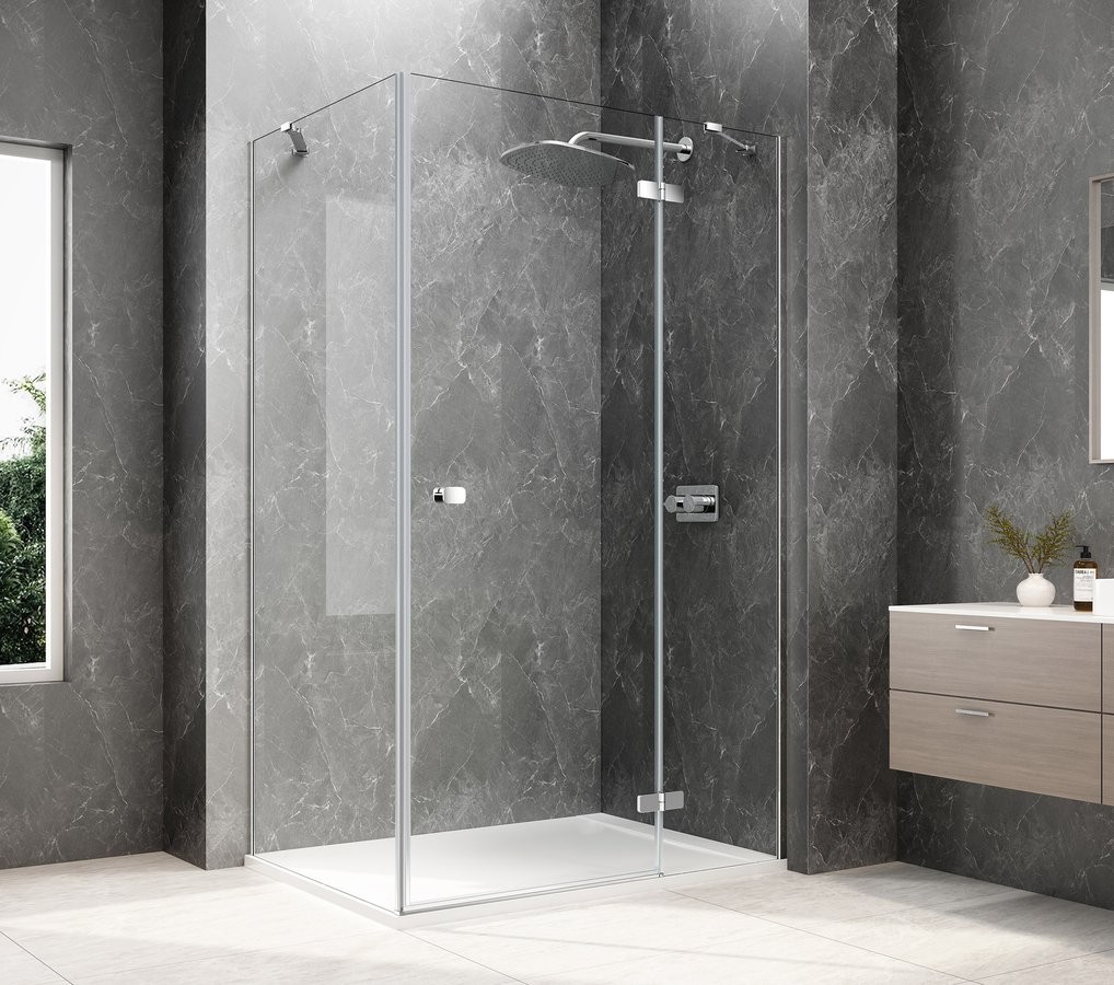 POLYSAN GLOBE CHROME obdélníkový sprchový kout 1100x1000, čiré sklo, pravé GB1011-3415RC