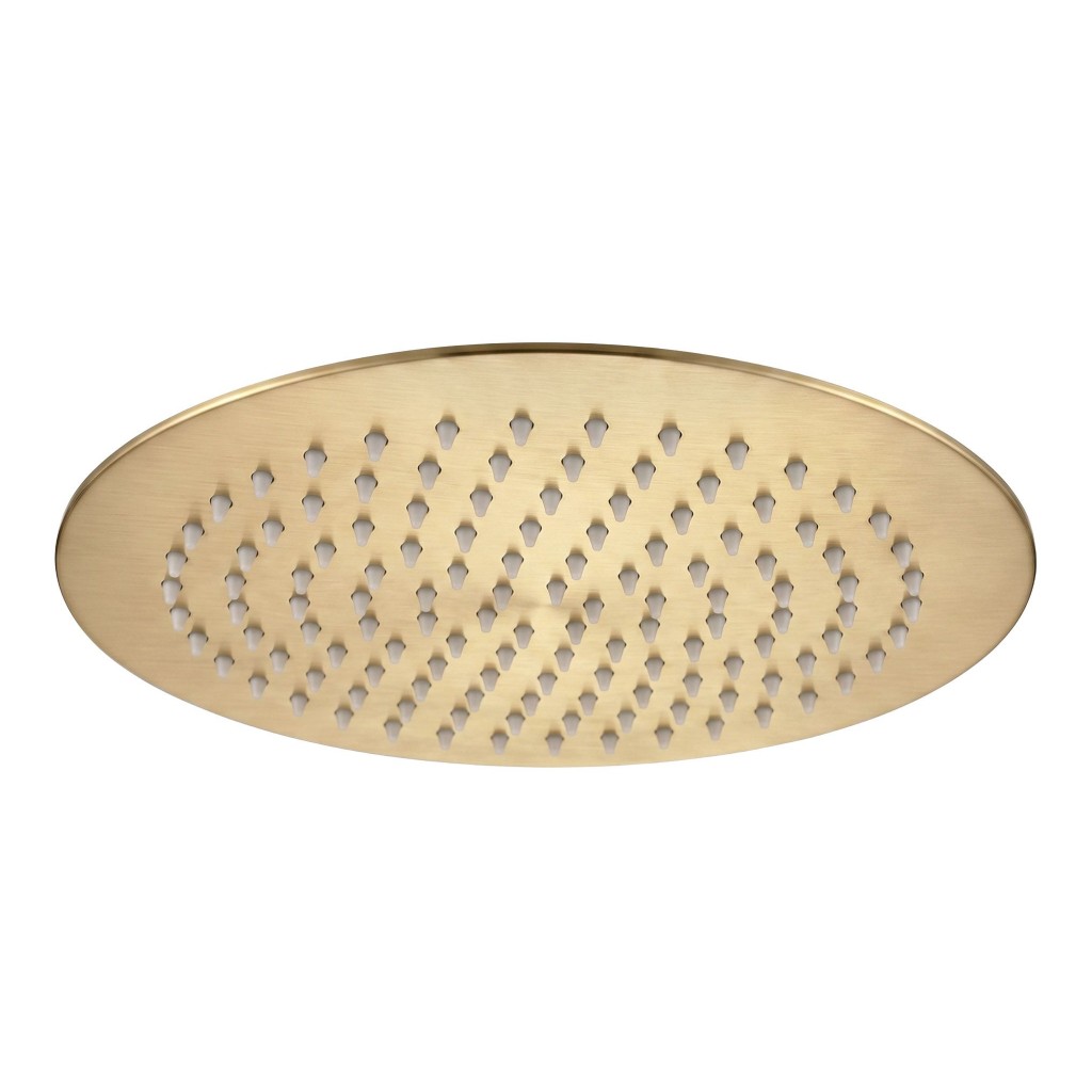 REA Kulatá dešťová sprcha JS-P014BG 25cm Brush Gold REA-P8609