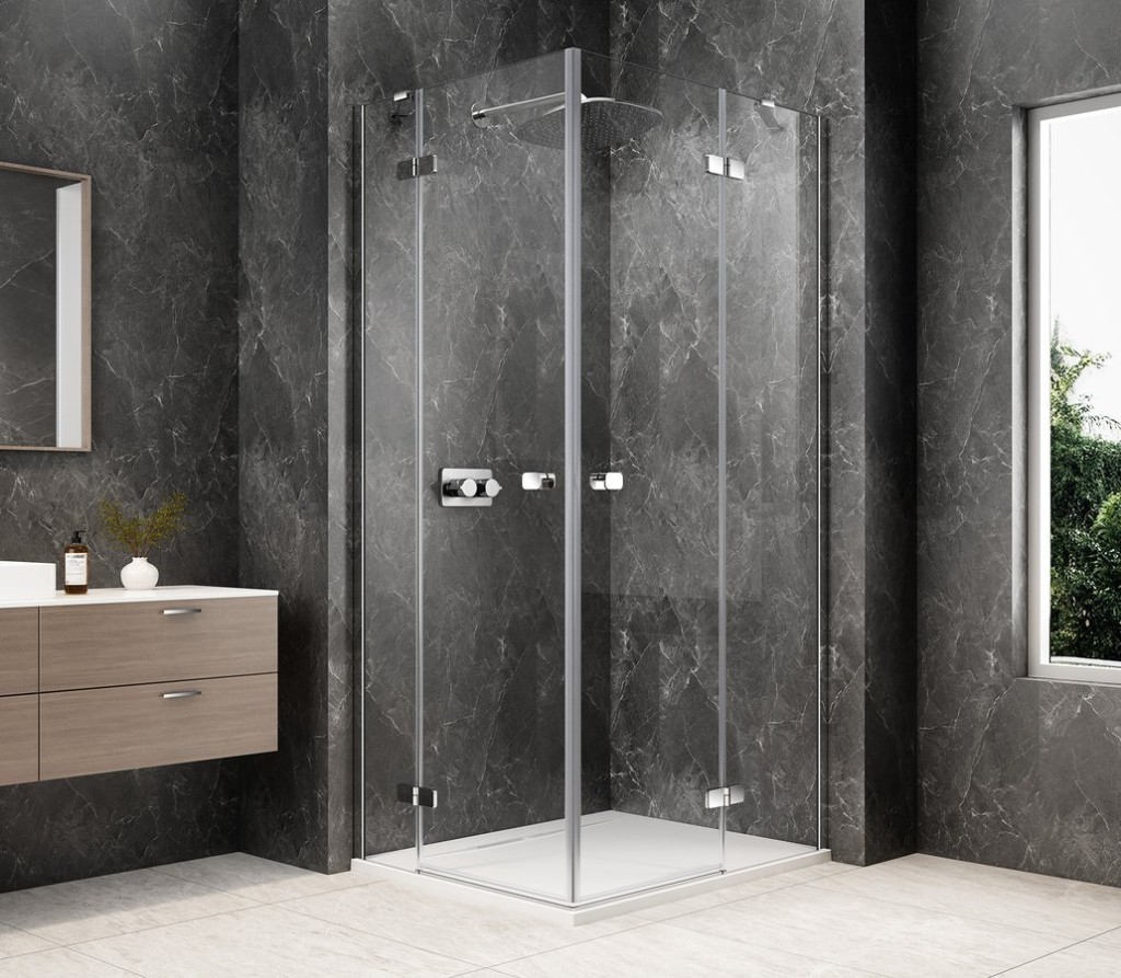 POLYSAN GLOBE CHROME obdélníkový sprchový kout 1200x900, rohový vstup, čiré sklo GB5290C