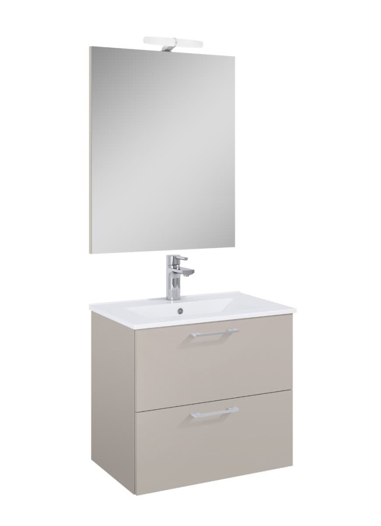 Koupelnová sestava s umyvadlem Ceramia Lea 61,5x55x41,7 cm kašmír LEASET60C LEASET60C