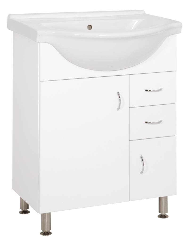 Koupelnová skříňka s umyvadlem Keramia Pro 65,8x51,4 cm bílá PRO65DV PRO65DV