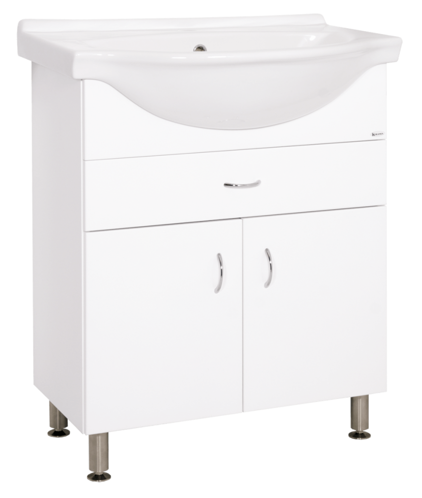 Koupelnová skříňka s umyvadlem Keramia Pro 70x56 cm bílá PRO70Z PRO70Z