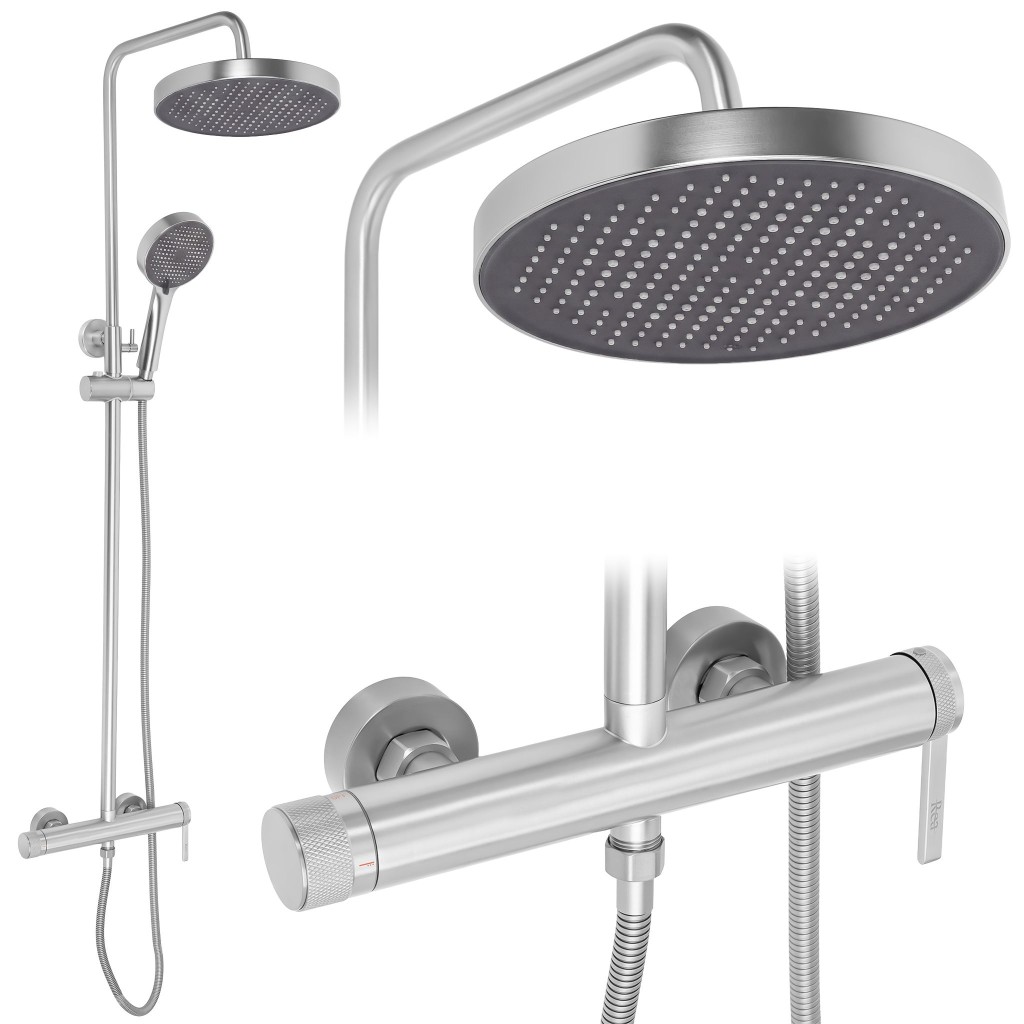 REA Sprchový set Grace Brush Nickel REA-P4400