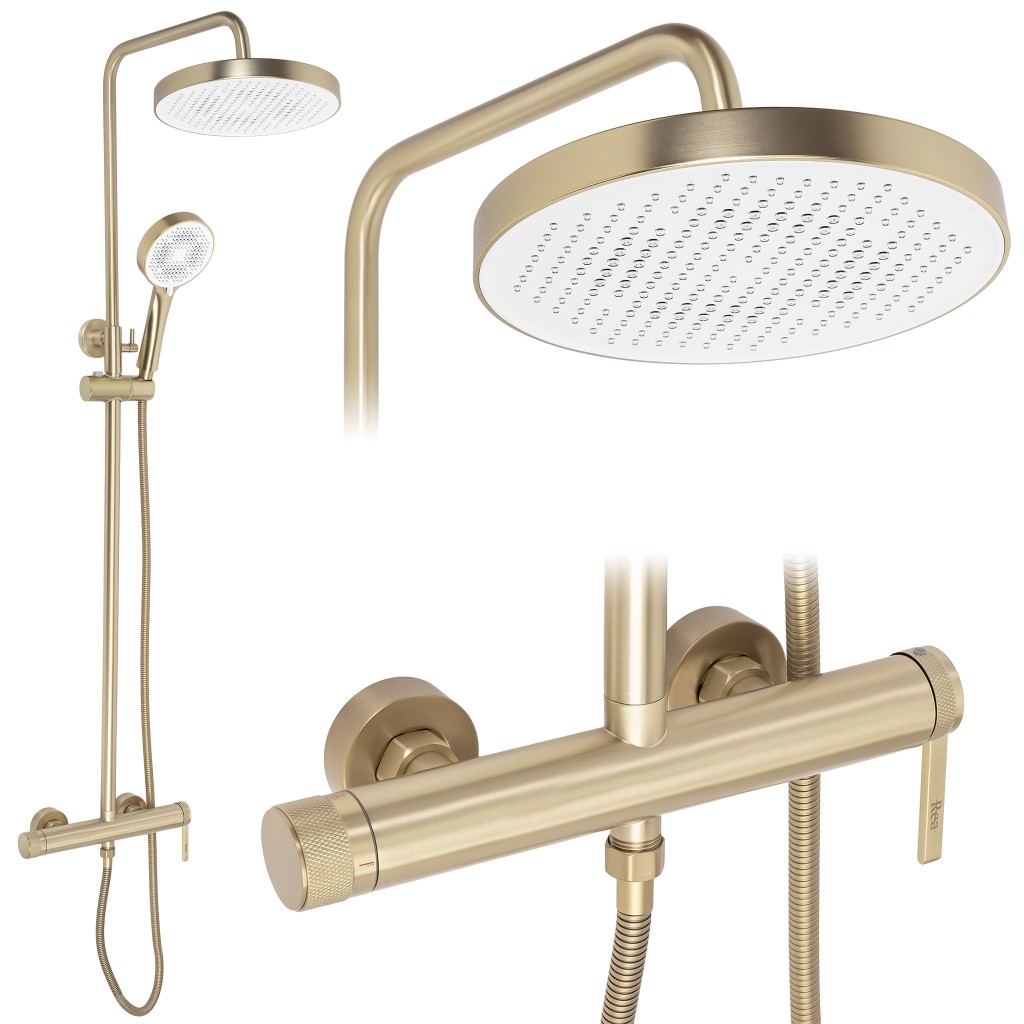 REA Sprchový set Grace Brush Gold REA-P4401