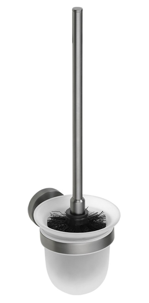 SAPHO X-ROUND GUN METAL WC štětka závěsná, mléčné sklo, gun metal XR303GM