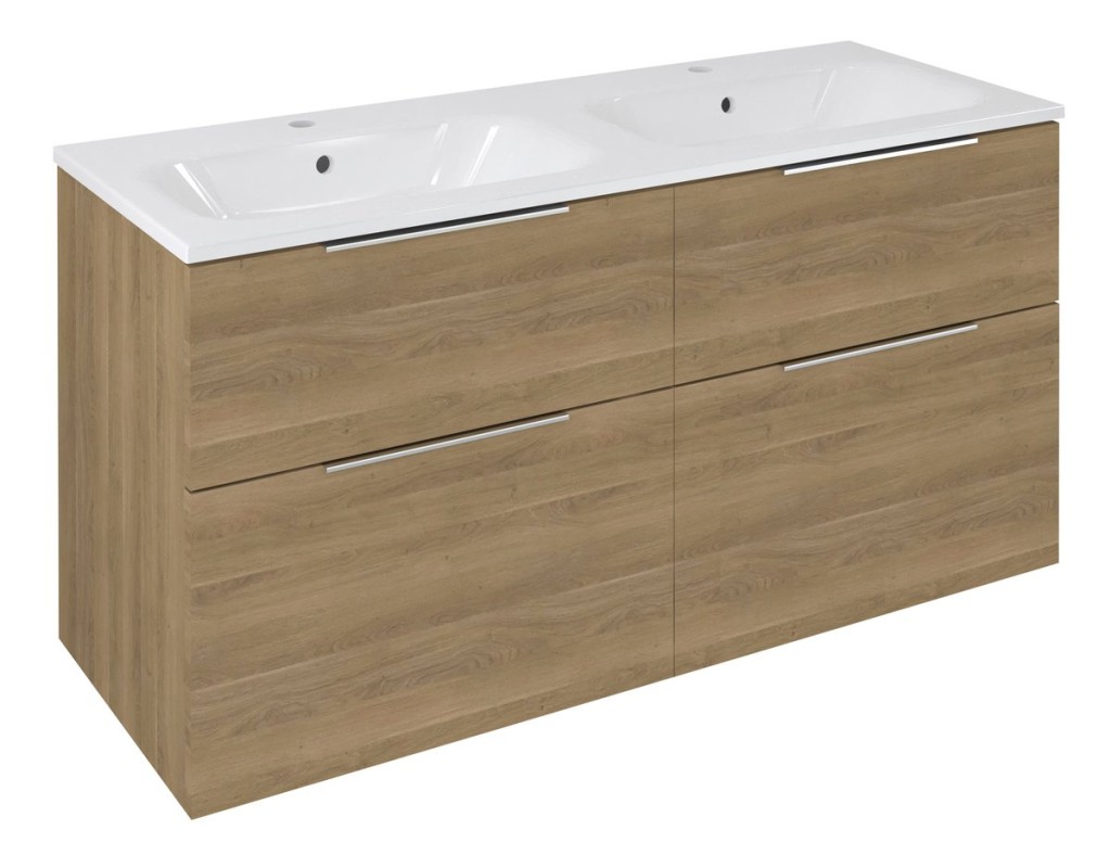 SAPHO CIRASA umyvadlová skříňka 118,4x64x46cm, dub cuneo CR121-2525-21