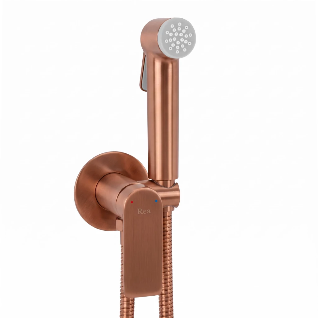 REA Podomítková bidetová baterie Storm Brush Copper REA-B9892