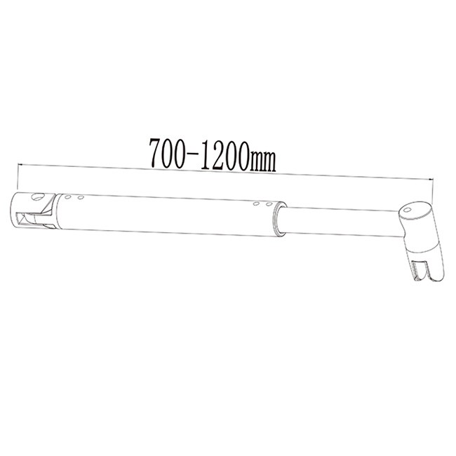 H K - Vzpěra WFB 700-1200mm, pro skla 6-10mm (SE- WFB 70-1200)