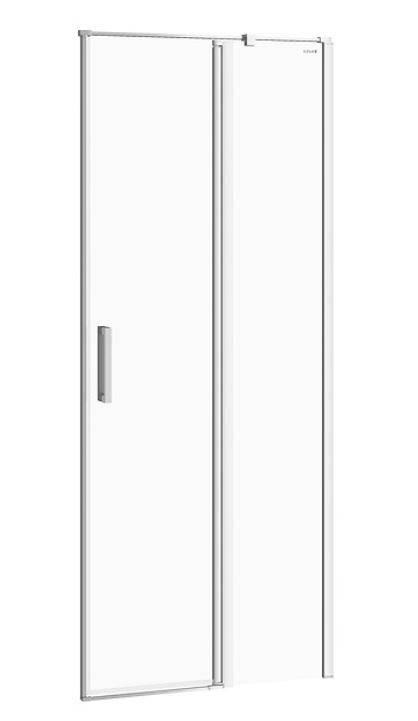 CERSANIT Kyvné dveře s pevným polem MODUO 80x195, pravé, čiré sklo S162-004