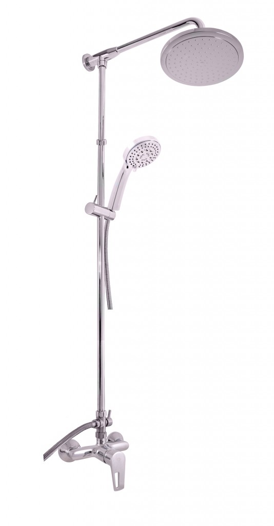SLEZAK-RAV Vodovodní baterie sprchová COLORADO s hlavovou a ruční sprchou, Barva: chrom, Rozměr: 150 mm CO282.5/5