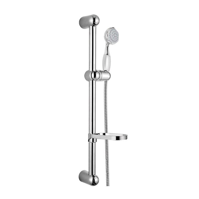 MEREO Sprchová souprava, pětipolohová sprcha, dvouzámková hadice, stavitelný držák, mýdlenka, plast/chrom CB900A