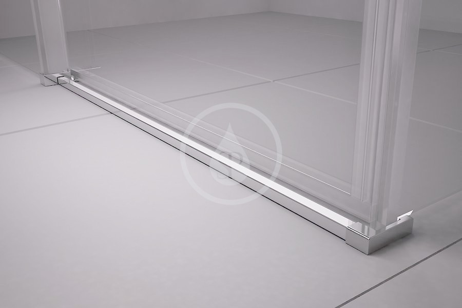 RAVAK - Matrix Sprchové dveře dvoudílné MSD2-100 L, 975-1015 mm, bílá/čiré sklo (0WLA0100Z1)