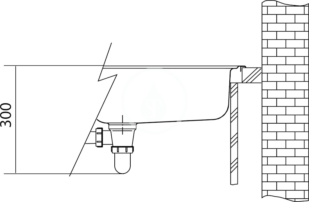 FRANKE - Planar Nerezový dřez PPX 210/610-58 TL, 580x512 mm (127.0203.469)