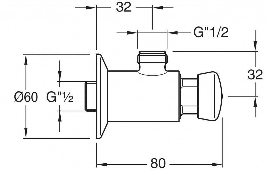 SILFRA - QUIK samouzavírací nástěnný sprchový ventil, chrom (QK16051)