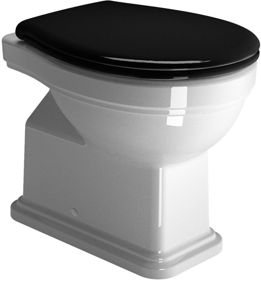 GSI - CLASSIC WC sedátko, Soft Close, černá/chrom (MSC87CN20)