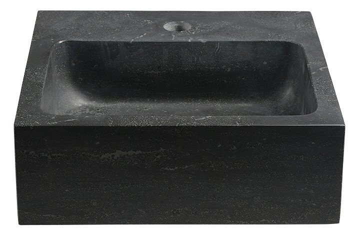 SAPHO - BLOK kamenné umývátko 30x30cm, antracit (2401-29)