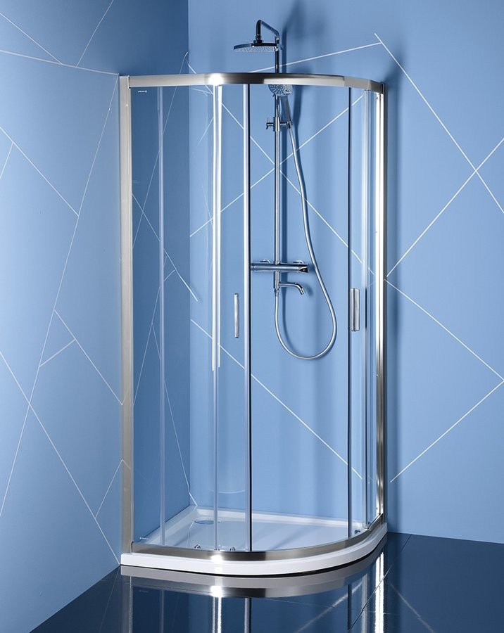 POLYSAN - EASY LINE čtvrtkruhová sprchová zástěna 1200x800mm, L/R, čiré sklo (EL2315)