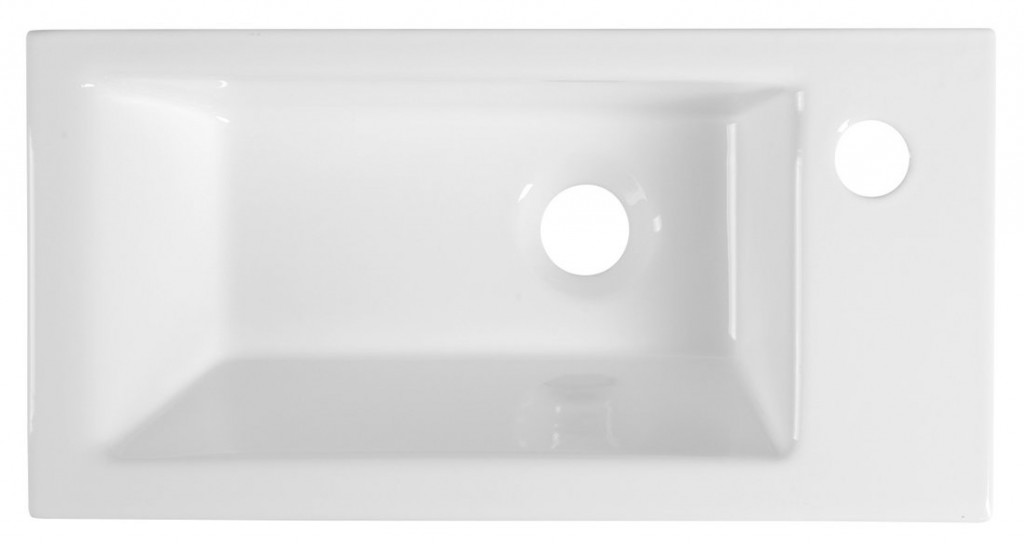 AQUALINE - ZUNO 50 keramické umyvadlo nábytkové 50x25cm, bílá (9050)