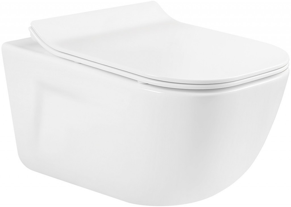 MEXEN/S MARGO závěsná WC mísa včetně sedátka s slow-slim, duroplast, bílá 30420800