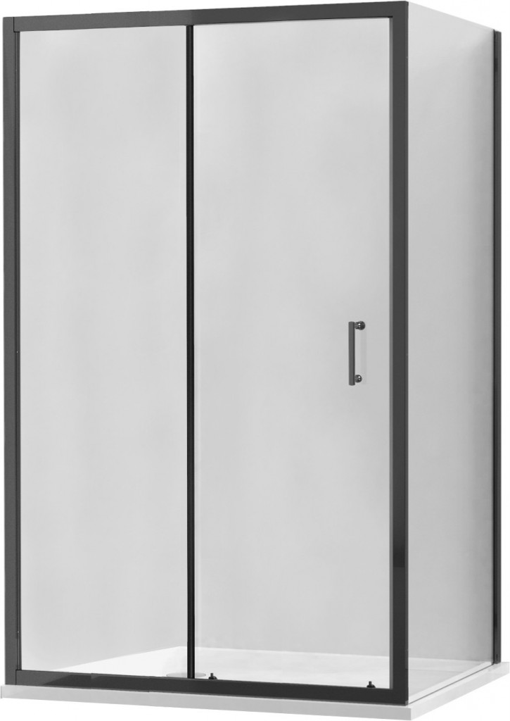 MEXEN/S APIA sprchový kout 100x100 cm, transparent, černá 840-100-100-70-00