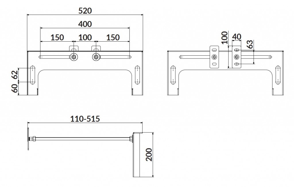 CERSANIT - Zadní vzpěra pro nádržky AQUA S97-062 (K97-416)