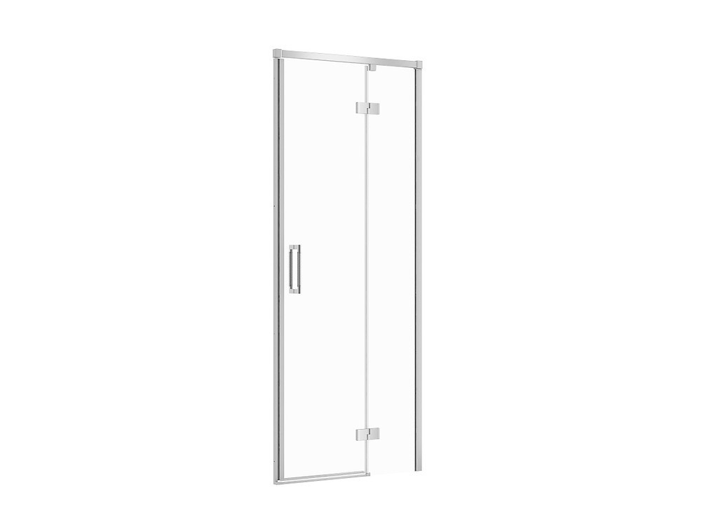Levně CERSANIT Sprchové dveře LARGA chrom 80X195, pravé, čiré sklo S932-115