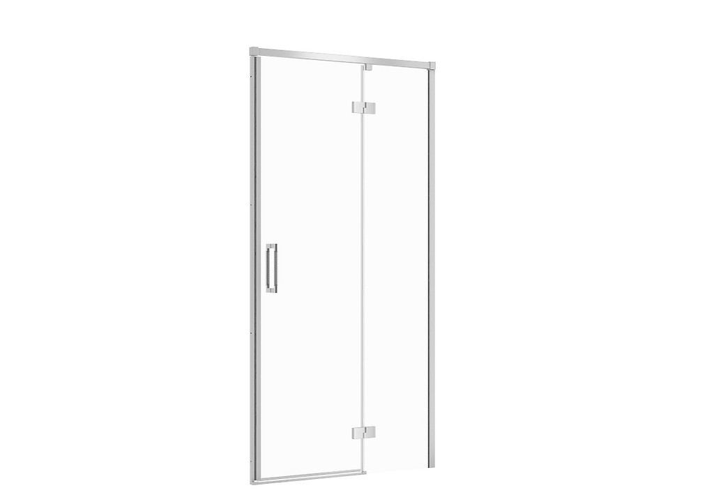 Levně CERSANIT Sprchové dveře LARGA chrom 100X195, pravé, čiré sklo S932-117