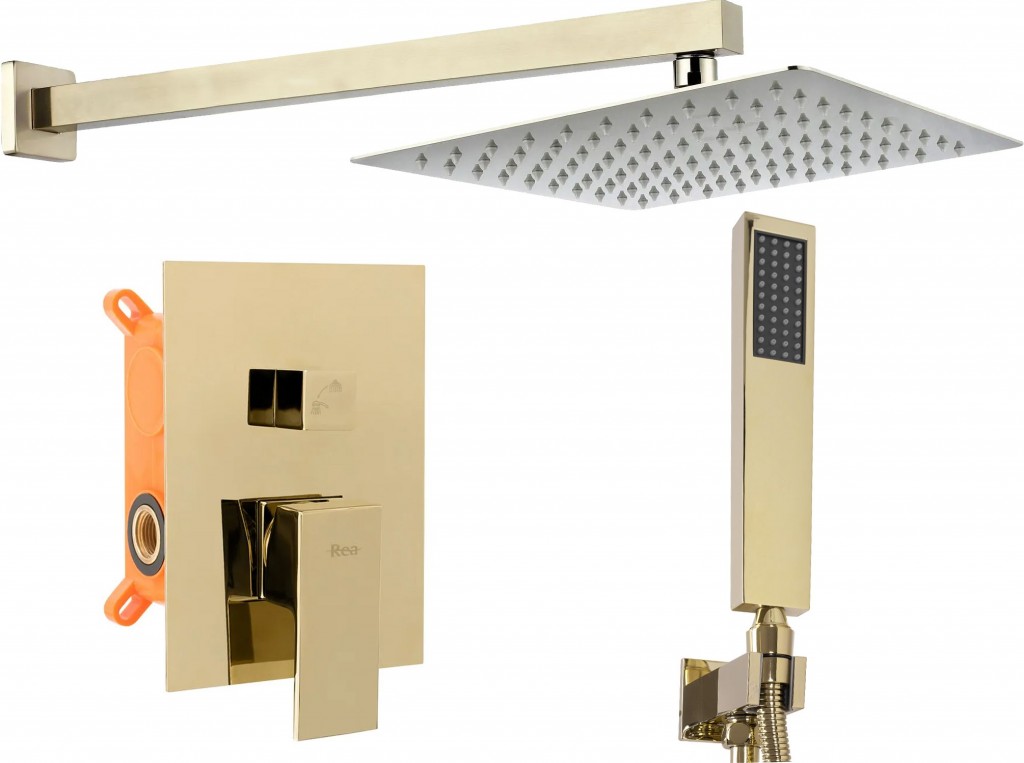 REA Podomítkový sprchový set Fenix zlatý REA-P8401