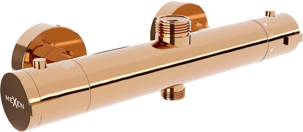 MEXEN Kai termostatická sprchová baterie růžové zlato 77150-60