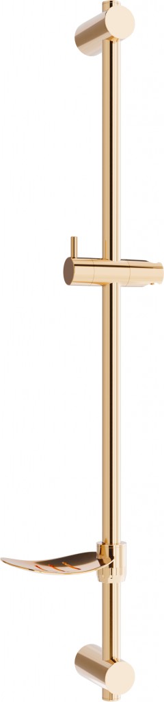 Levně MEXEN DF Posuvný držák sprchy s mýdlenkou, 80 cm, růžové zlato 79382-60