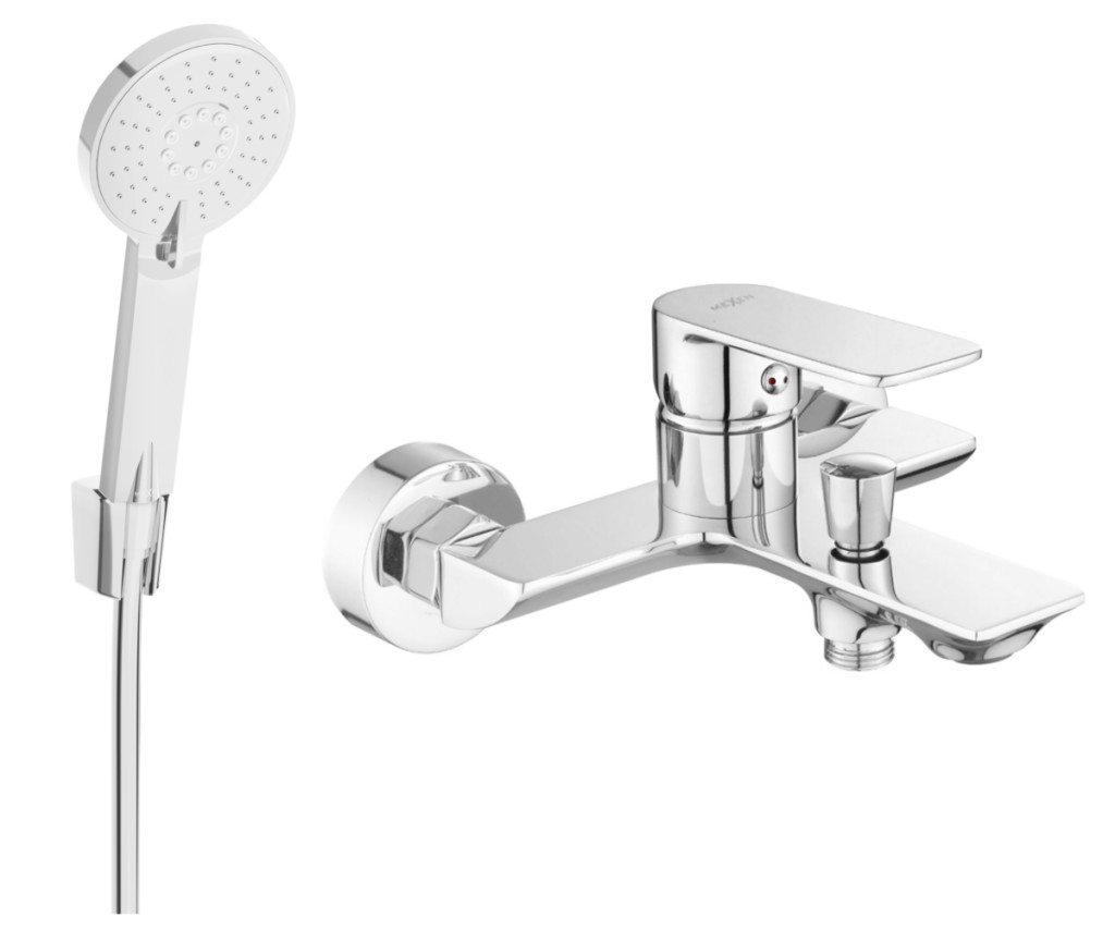 Levně MEXEN/S Alexa R40 vanová baterie se sprchovou soupravou, chrom 7123R40-00