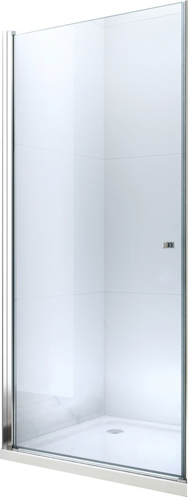 MEXEN Pretoria Sprchové dveře křídlové 75 cm, transparent, chrom se stěnovým profilem 852-075-000-01-00