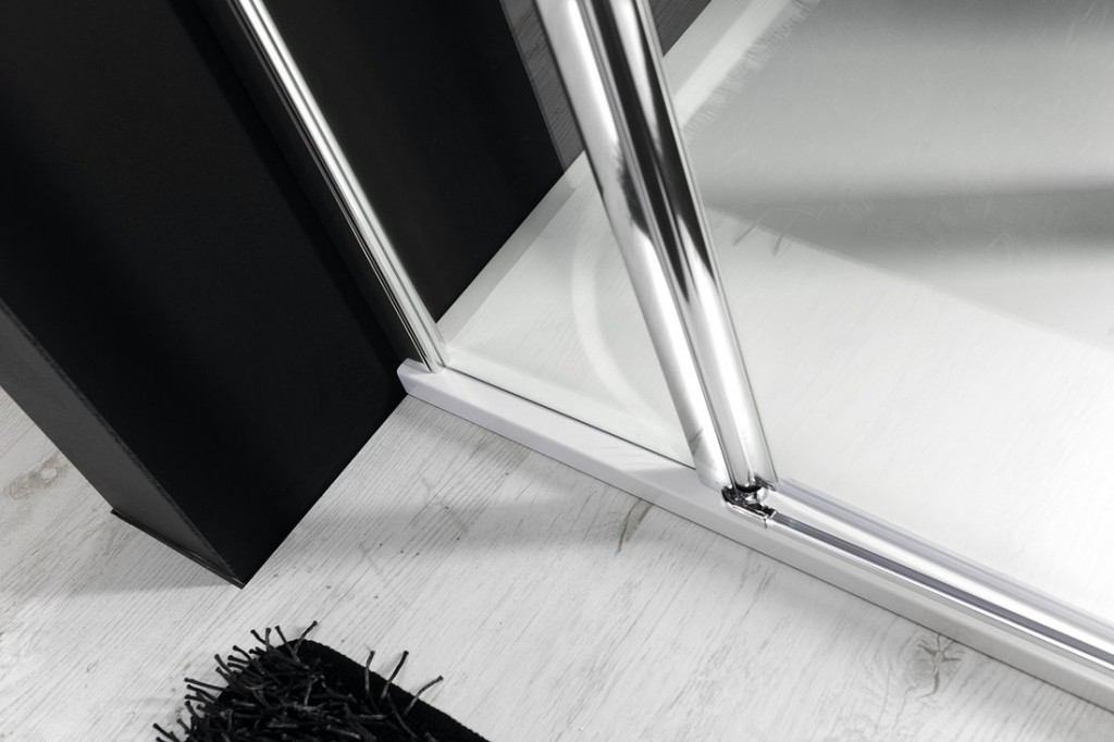 GELCO - ONE sprchové dveře s pevnou částí 1100 mm, čiré sklo (GO4811)