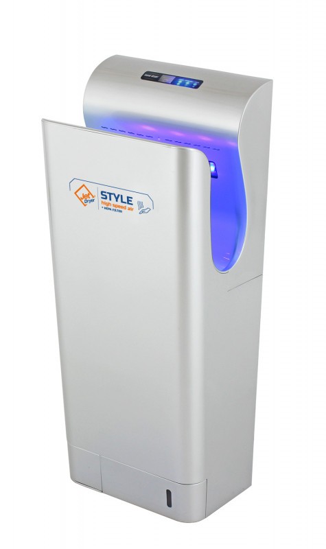 Jet Dryer STYLE Stříbrný ABS plast 8596220002693